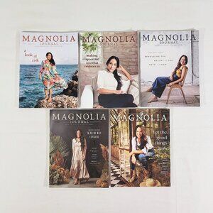 (5) Magnolia Journal Magazines 2020-2022 Issues 15, 17, 18, 20, 22